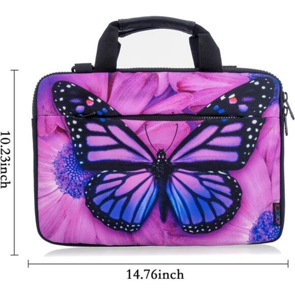 Canvas Laptop Carrying Shoulder Sleeve Carrying Case Protective Bag Briefcase - Picture 2 of 8